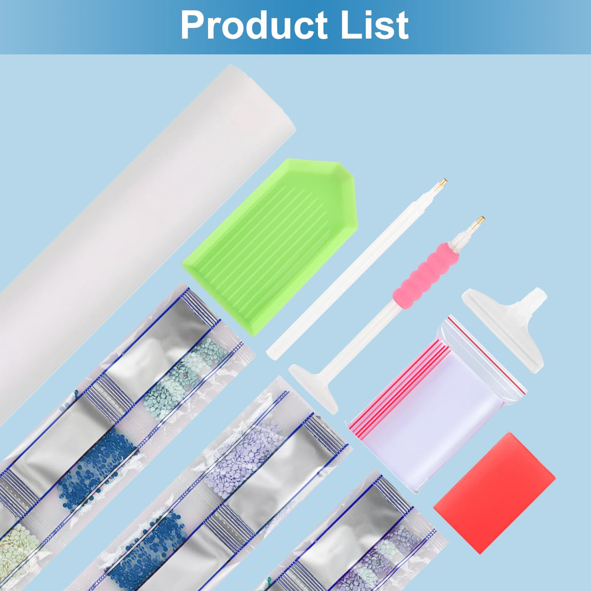 AIRDEA Diamond Art Paintings Kits for Adults,5D Diamond Painting Set for Beginner,12x16 In/30x40 cm DIY Gem Art Kits,Home Wall Decro (Blue) AIRDEA