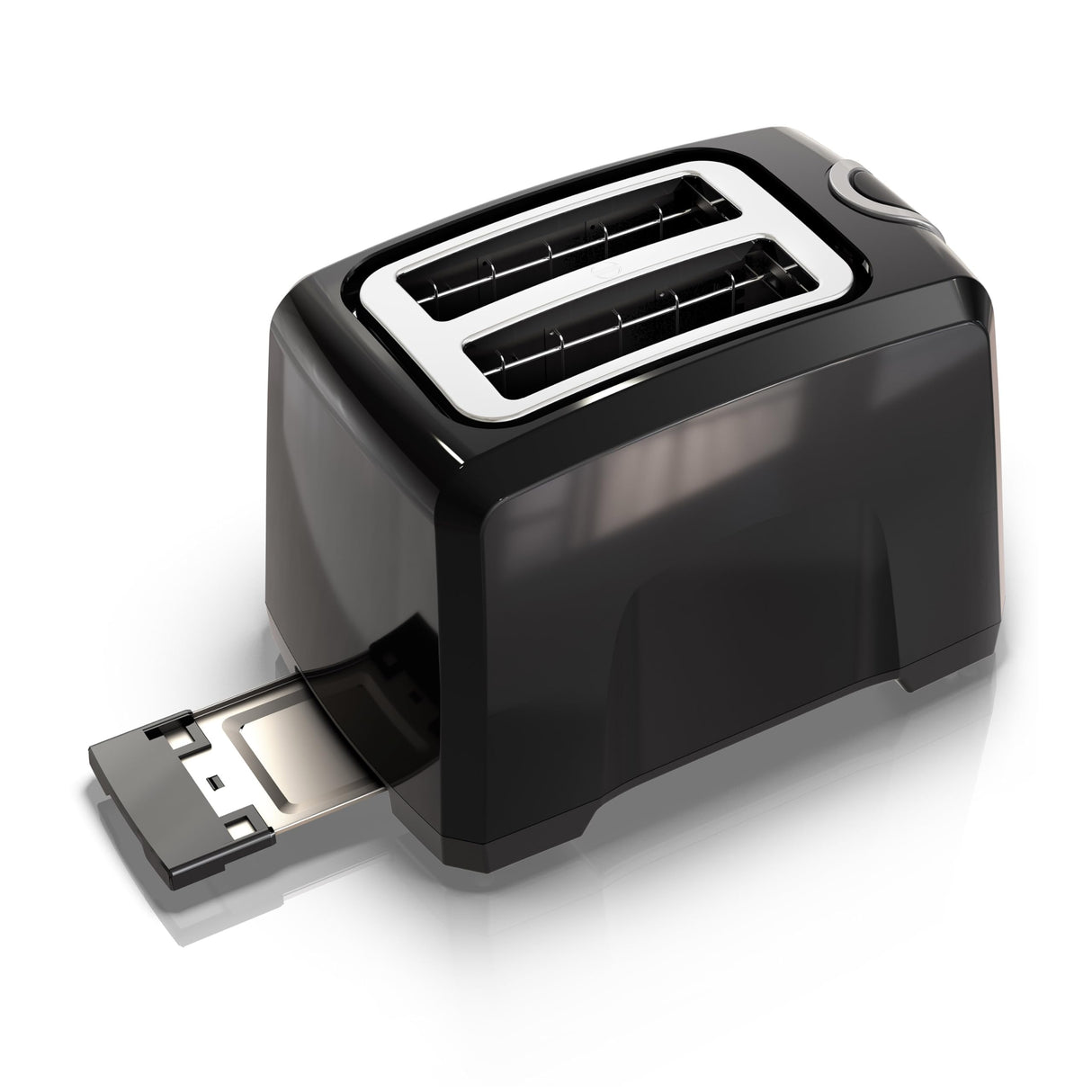 BLACK+DECKER 2-Slice Toaster, T2569B, Extra Wide Slots, 6 Shade Settings, 850 Watts, Crub Tray, Cancel Button BLACK+DECKER