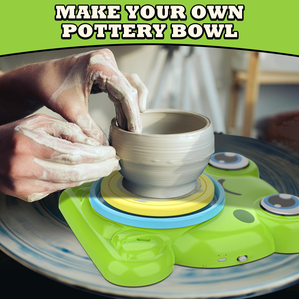 Premium Air Dry Clay for Kids - Natural Modeling Pottery Clay for Wheel, 3.3lbs Kids Arts & Crafts Supplies for School Classrooms, Easter Gifts Toy for Kid, White Aujazyble