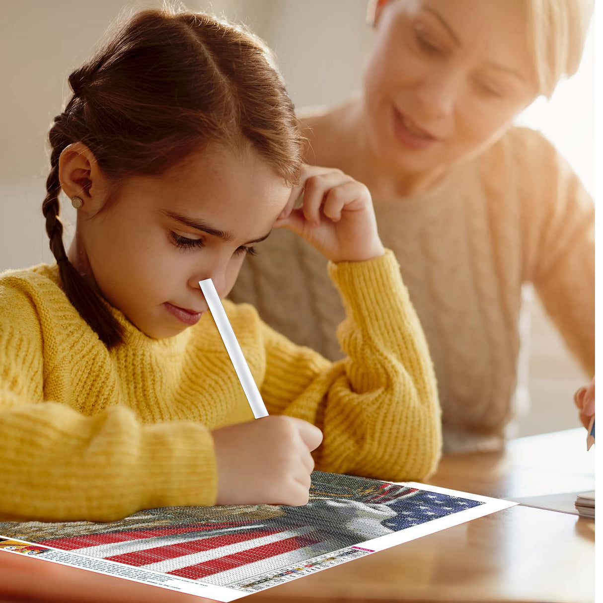 FORLAND Patriotic Diamond Painting Kits for Adults Beginners - 5D DIY Deer American Flag Full Drill Diamond Kits Painting Crafts for Home Wall Decor, Diamond Art Kits,12x16inch FORLAND