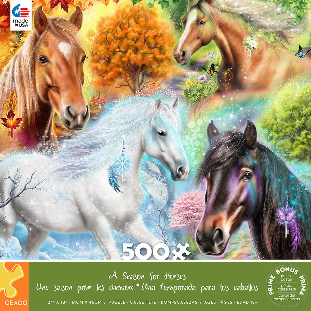 Ceaco - A Season for Horses - 500 Piece Jigsaw Puzzle Ceaco