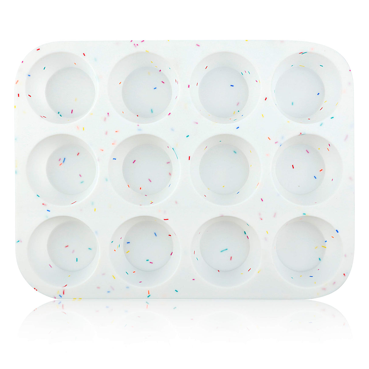 SHEbaking Silicone Muffin Pan Regular 12 Cups Muffin Tin for Muffin and Cupcakes Non-stick Bakeware Durable Baking Mold Cupcake Molds BPA Free SHEbaking