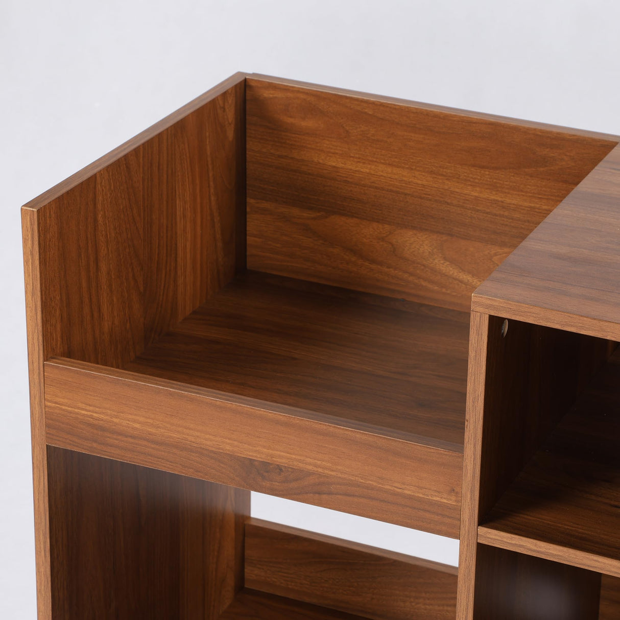 Record Player Stand with Charging Station & USB Ports, Mid Century Modern Turntable Stand Table Holds up to 350 Albums, Vinyl Record Storage Cabinet Turntable Stand with Record Storage IQCNGVX