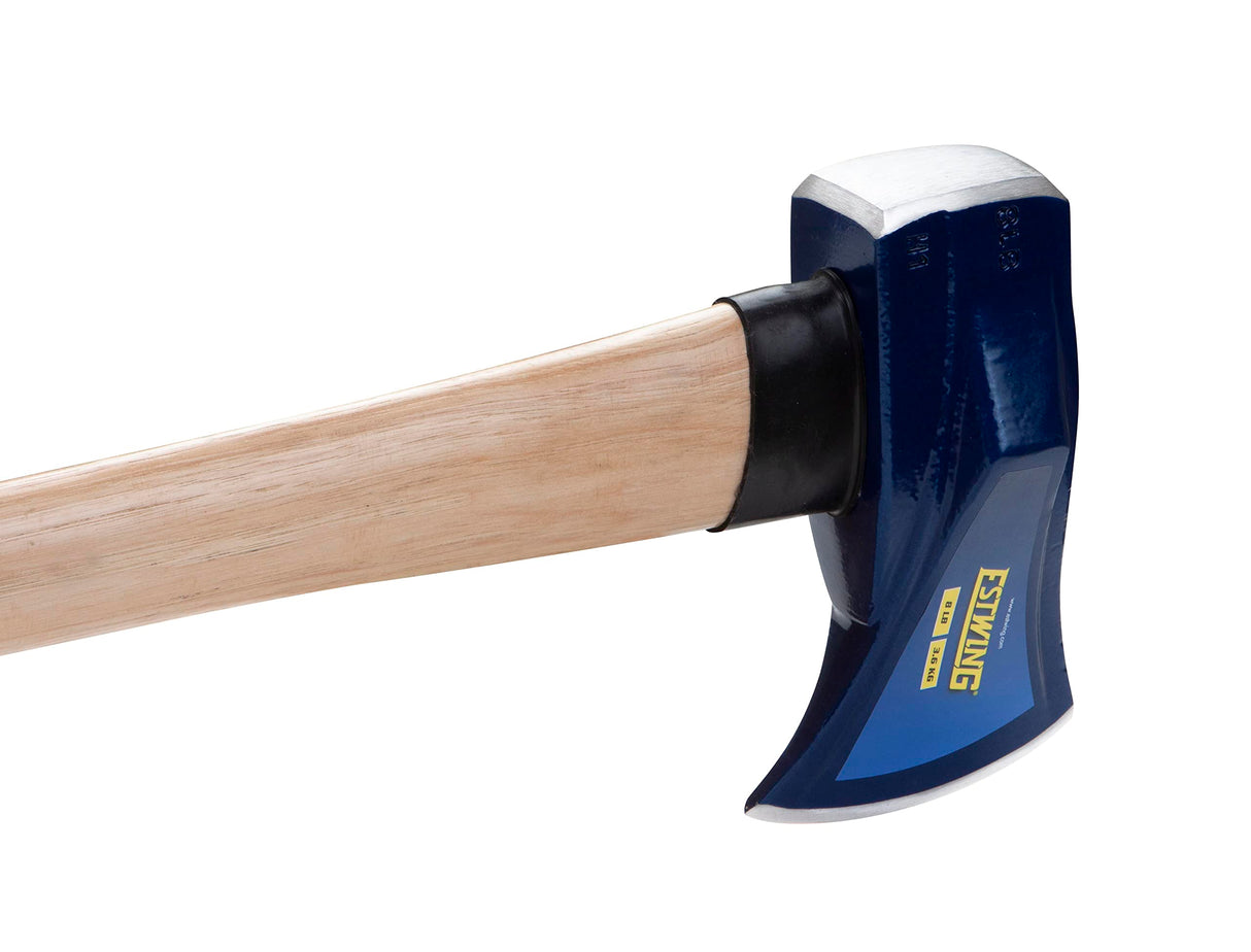 Estwing 8 Pound Wood Splitting Maul Tool with 36 Inch Hickory Wooden Handle, Steel Blade, and Superior Shock Absorption for Effortless Wood Splitting Estwing