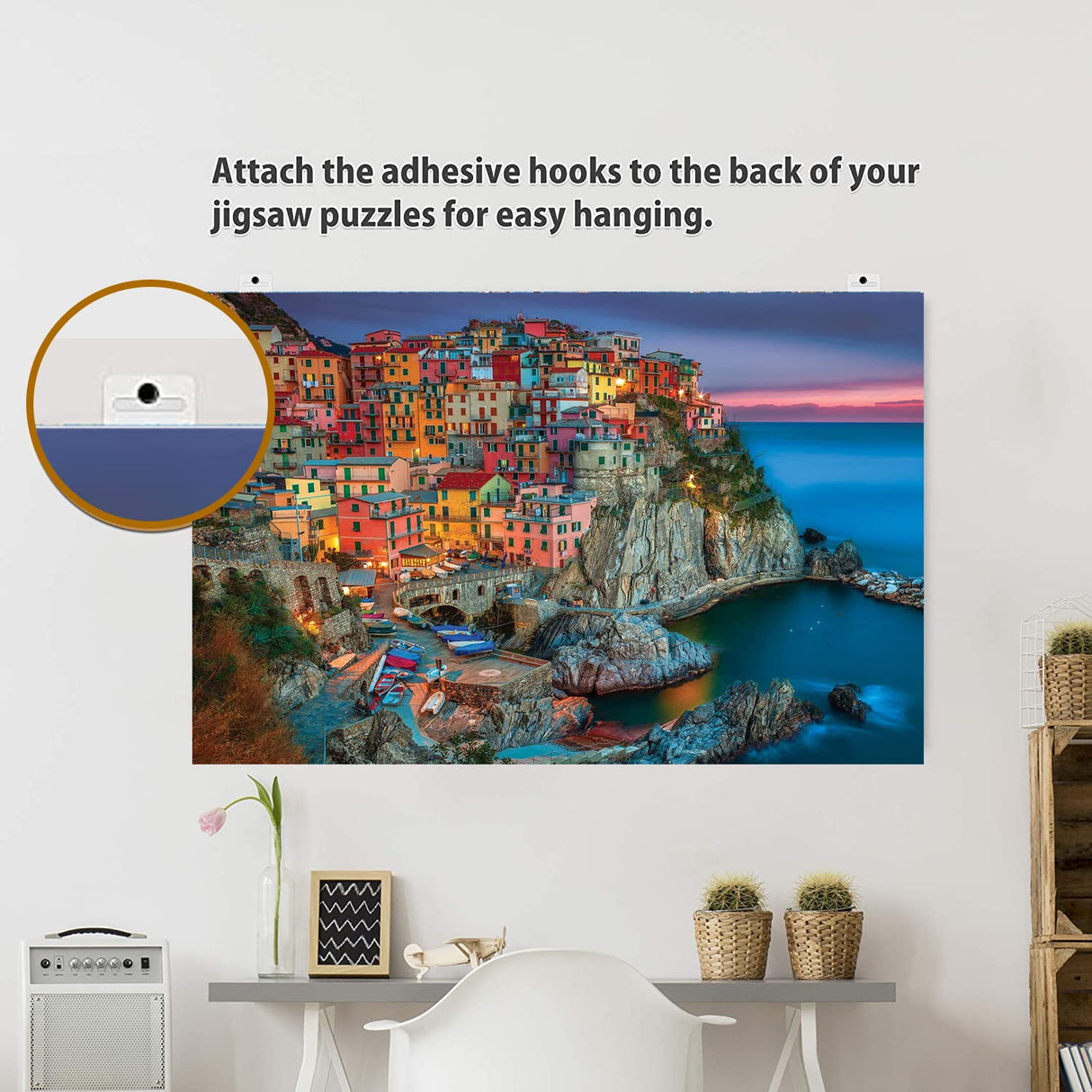 Puzzle Glue Sheets for 7 X 1000 Puzzles 42 Puzzel Saver Sheets Peel and Stick Puzzle Saver Puzzle Accessories with 14 Adhesive Hangers & 1 Scraper dgudgu