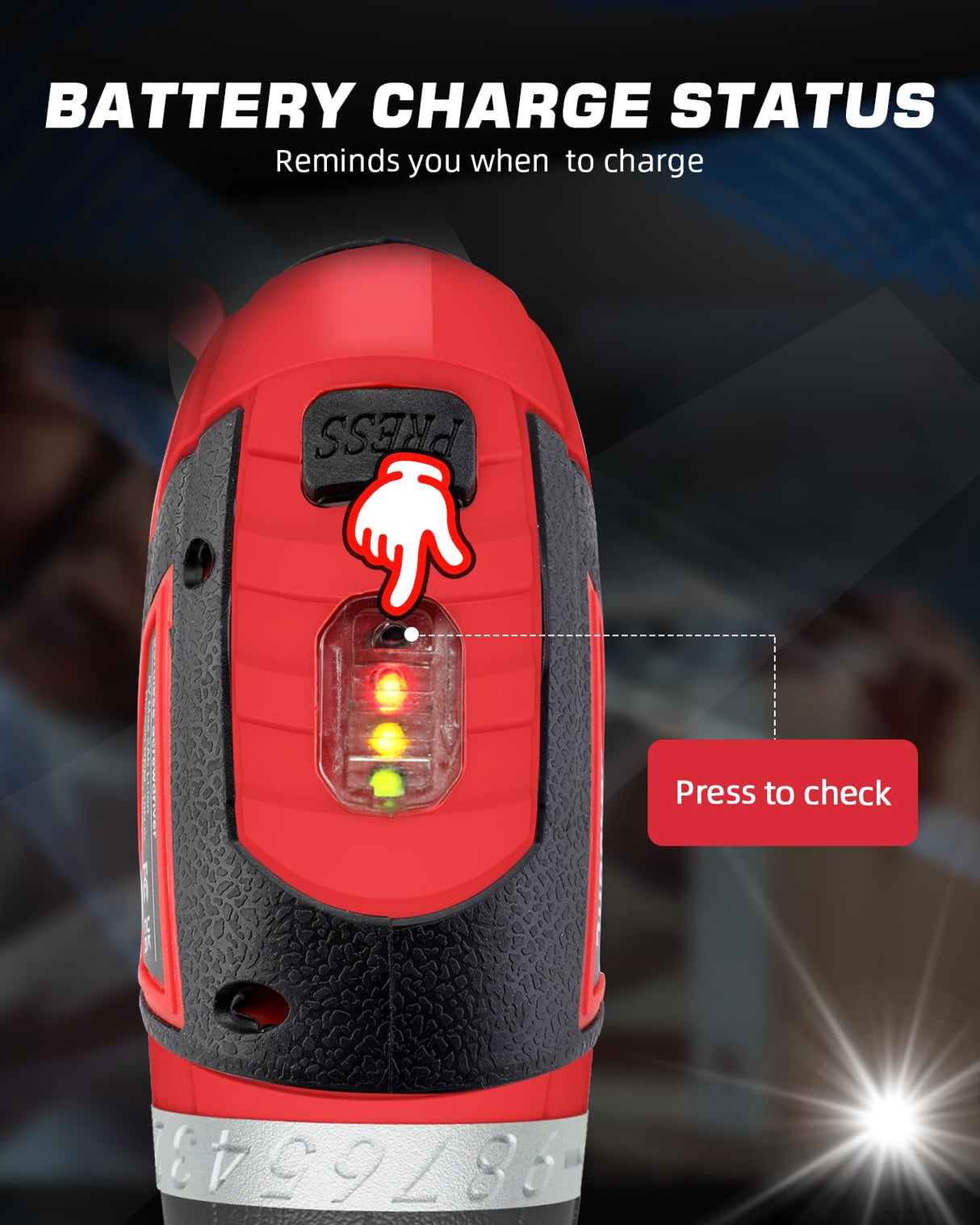 Cordless Electric Screwdriver Set, 8V Max 10Nm Rechargeable Power Electric Drill, Battery Screw Gun with 28pcs Driver Bit Set, 320RPM/10+1 Torque Setting, 2 Position Handle, Flexible Shaft LED Light DuroFort