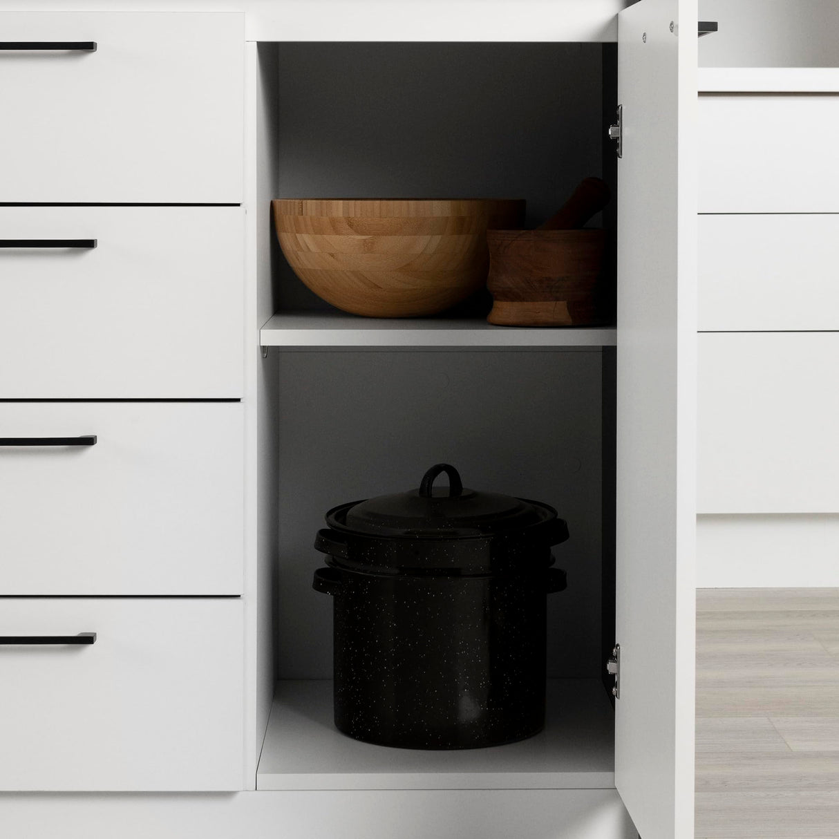 South Shore Furniture Myro Compact Kitchen Island with Storage, Small, Faux Black Stone and White South Shore