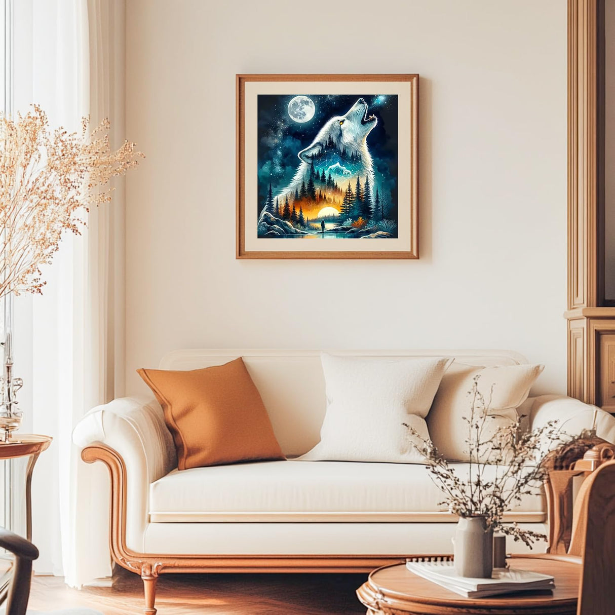 xcemhil Diamond Painting Kits for Adults Wolf, Animal Diamond Art for Beginners, Wolf Gem Painting Kits, DIY Animals for Gifts and Home Wall Decor 14x14 inch xcemhil