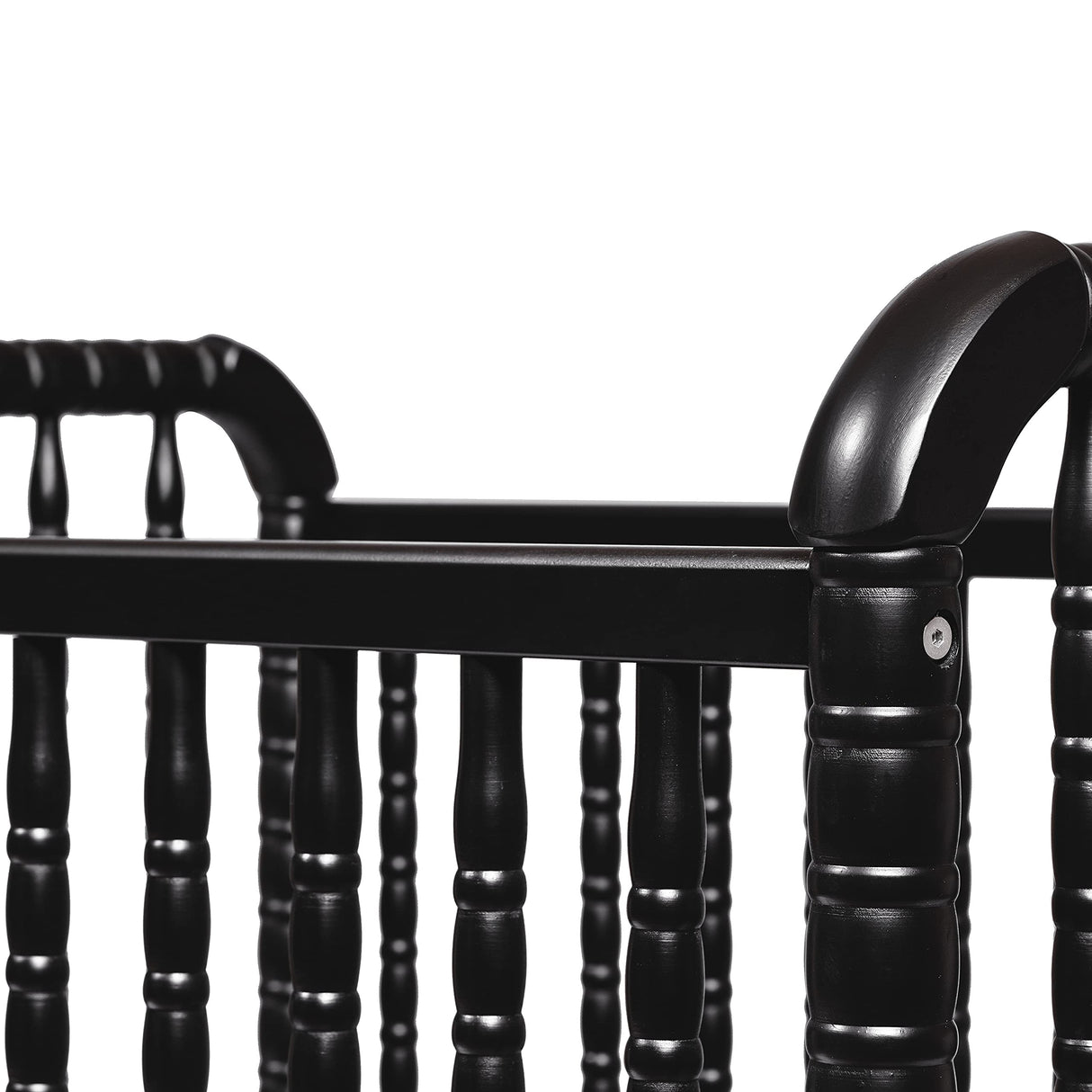 DaVinci Jenny Lind 3-in-1 Convertible Mini Crib in Ebony, Removable Wheels, Greenguard Gold Certified DaVinci