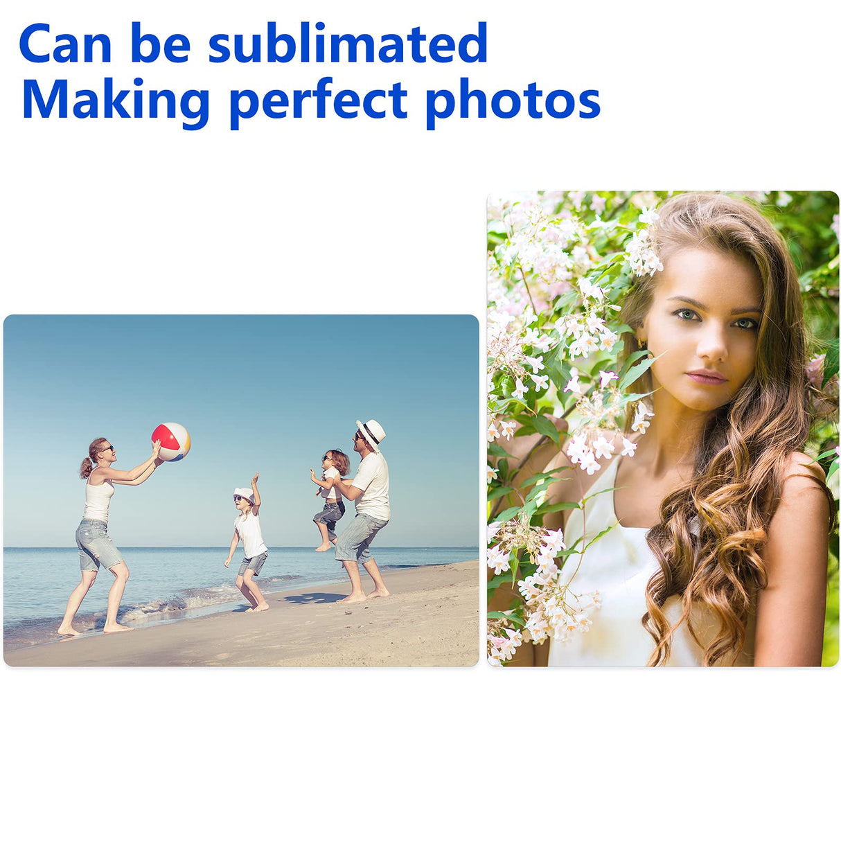 6 Pieces Sublimation Photo Blank Aluminum Metal Photo Metal Wall Poster Frame Collection for Thermal Sublimation Printing Photo Sign (White) Hotop