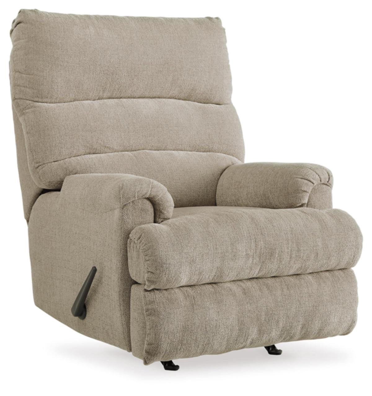 Signature Design by Ashley Man Fort Traditional One Pull Rocker Recliner, Beige Signature Design by Ashley