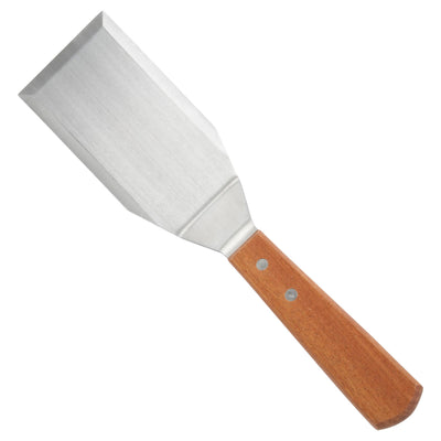 Winco TN719 Blade Hamburger Turner, 5"x 2.7/8", Medium, Stainless Steel, Brown