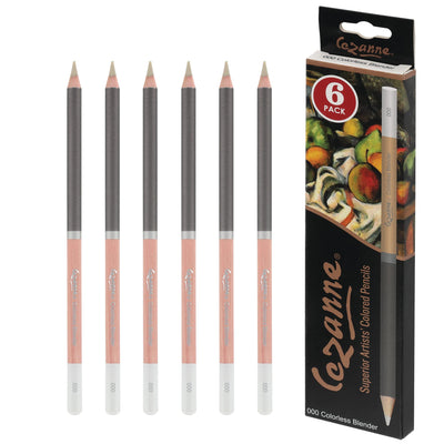 Creative Mark Cezanne Premium Colored Pencils Colorless Blender 6 Pack - Highly-Pigmented Drawing Pencils - Coloring Pencils for Drawing, Blending, Coloring, and More