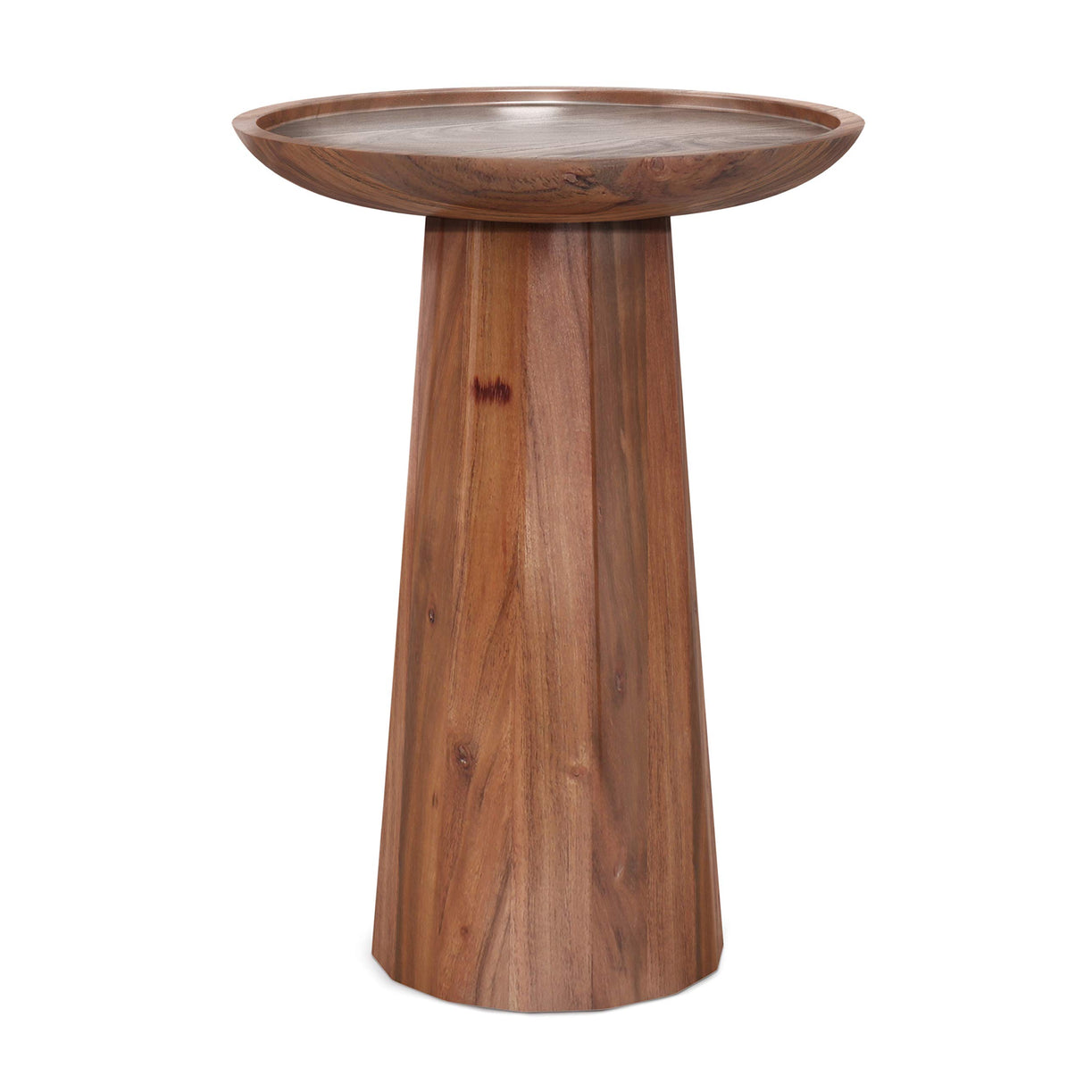 SIMPLIHOME Dayton SOLID MANGO WOOD 13 inch Wide Round Wooden Accent Table in Light Cognac, Fully Assembled, for the Living Room and Bedroom SIMPLIHOME