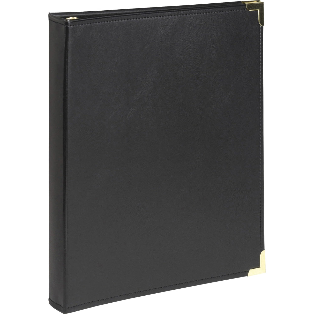 Samsill Classic Collection Executive Presentation 3 Ring Binder/Portfolio Binder, Half Inch Binder, Brass Round Ring (Holds 100 Sheets), Black Samsill