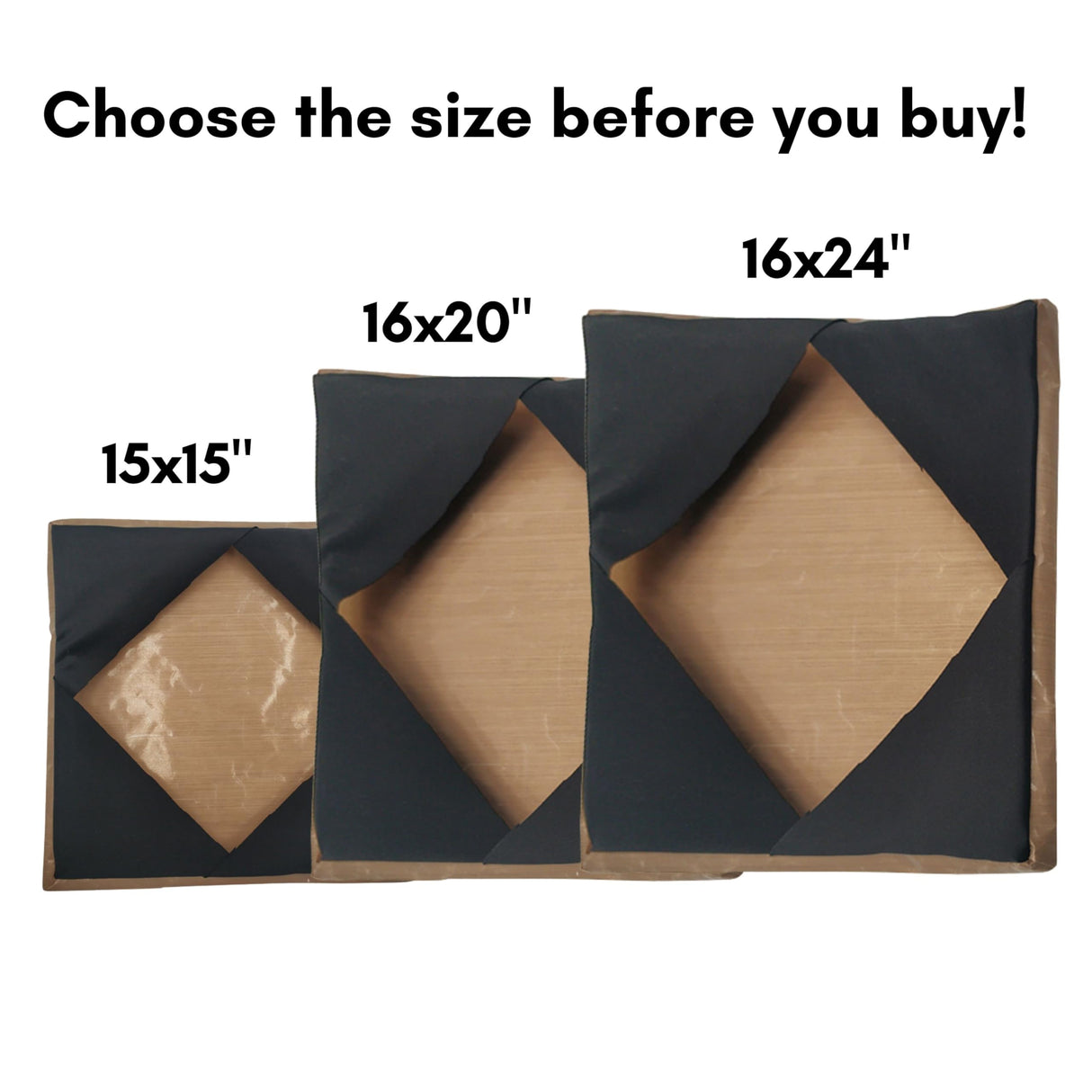 Sanshare Heat Press Covers 15x15/16x20/16x24 for Top and Bottom Platens 2 Piece Set Reusable Teflon Sheets Material (15x15) SANSHARE