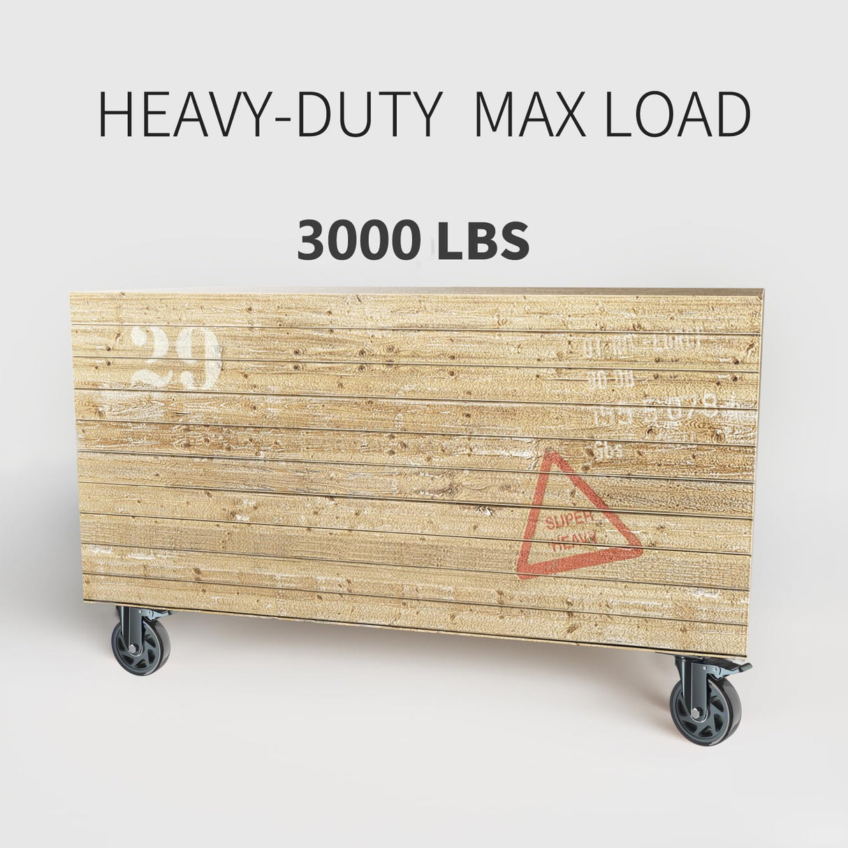 6 Inch Caster Wheels Heavy Duty Casters with Brake, Casters Set of 4 Loading 3000 Lbs, Locking Industrial Swivel Top Plate Casters Wheels for Furniture and Workbench Cart(Two Hardware Kits Included) YUPEZOP