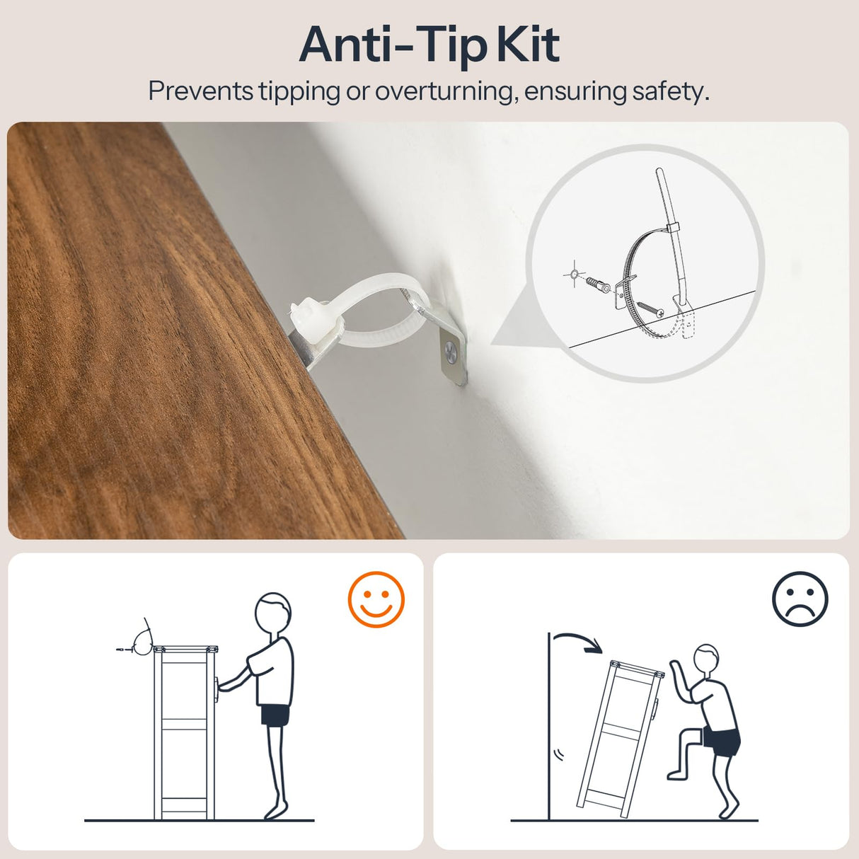 HOOBRO Farmhouse Entryway Table with Storage, 43.3" Small Console Tables for Entryway, Rustic Hallway Table, with Open Shelf and 2 Cabinets, Hall Tables for Entryway Narrow, White and Walnut WH110XG01 HOOBRO