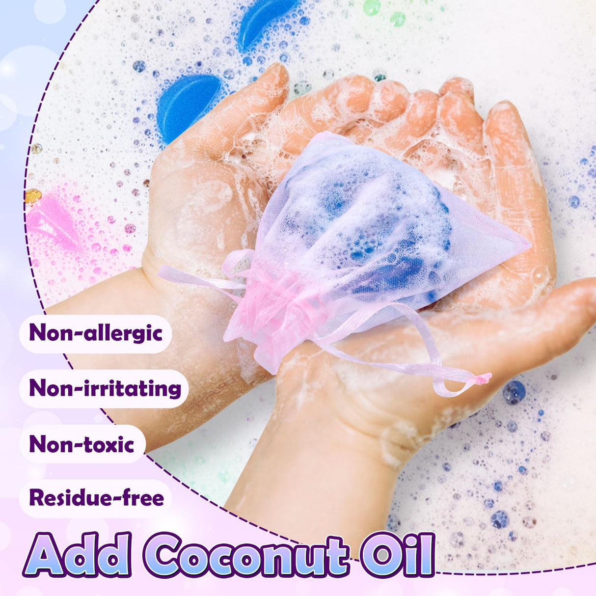 Golray Mermaid Soap Making Craft Kit Kids Toy, 18 Model, 6 Ink, 2 Essential Oil Supply, Art and Craft for Kid Girl Age 8-12 Year Old Ocean Animal Toy Birthday Gift, DIY Science Kits (Create 16+pcs) Golray