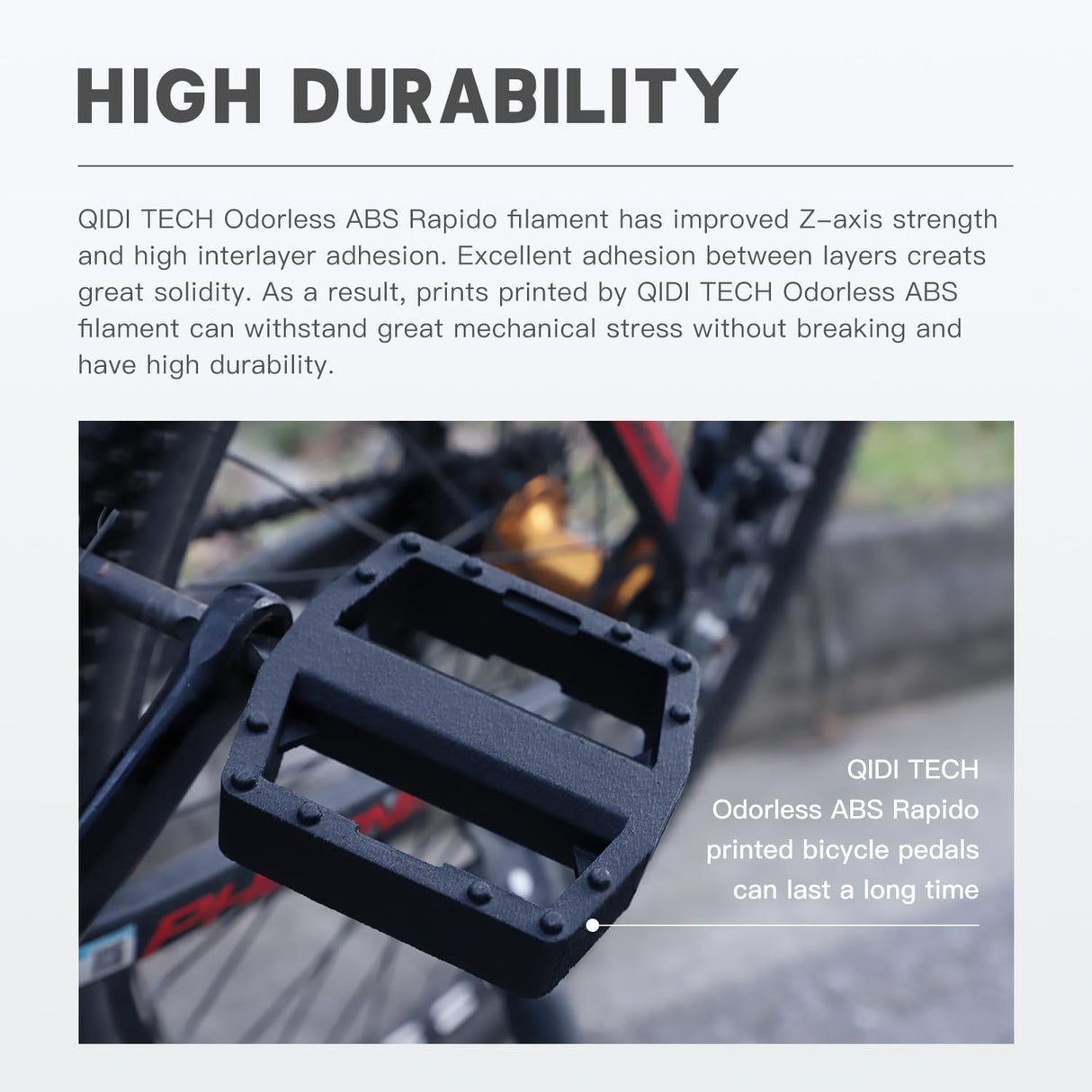 R QIDI TECHNOLOGY Odorless ABS Filament 1.75mm, 3D Printer Filament, 1 KG Spool (2.2lbs), 3D Printing Filament Fit Most FDM 3D Printers, Black R QIDI TECHNOLOGY