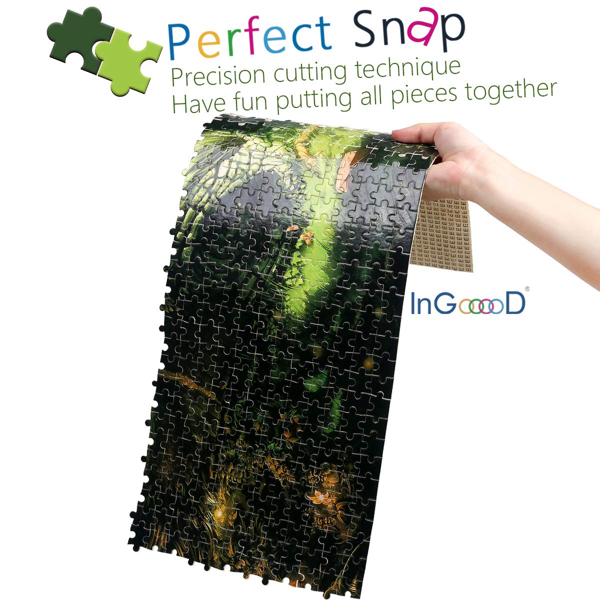 Ingooood- Jigsaw Puzzle 1000 Pieces- Fantasy Series- Anime Dragon_ IG-0443 Entertainment Wooden Puzzles Toys Ingooood