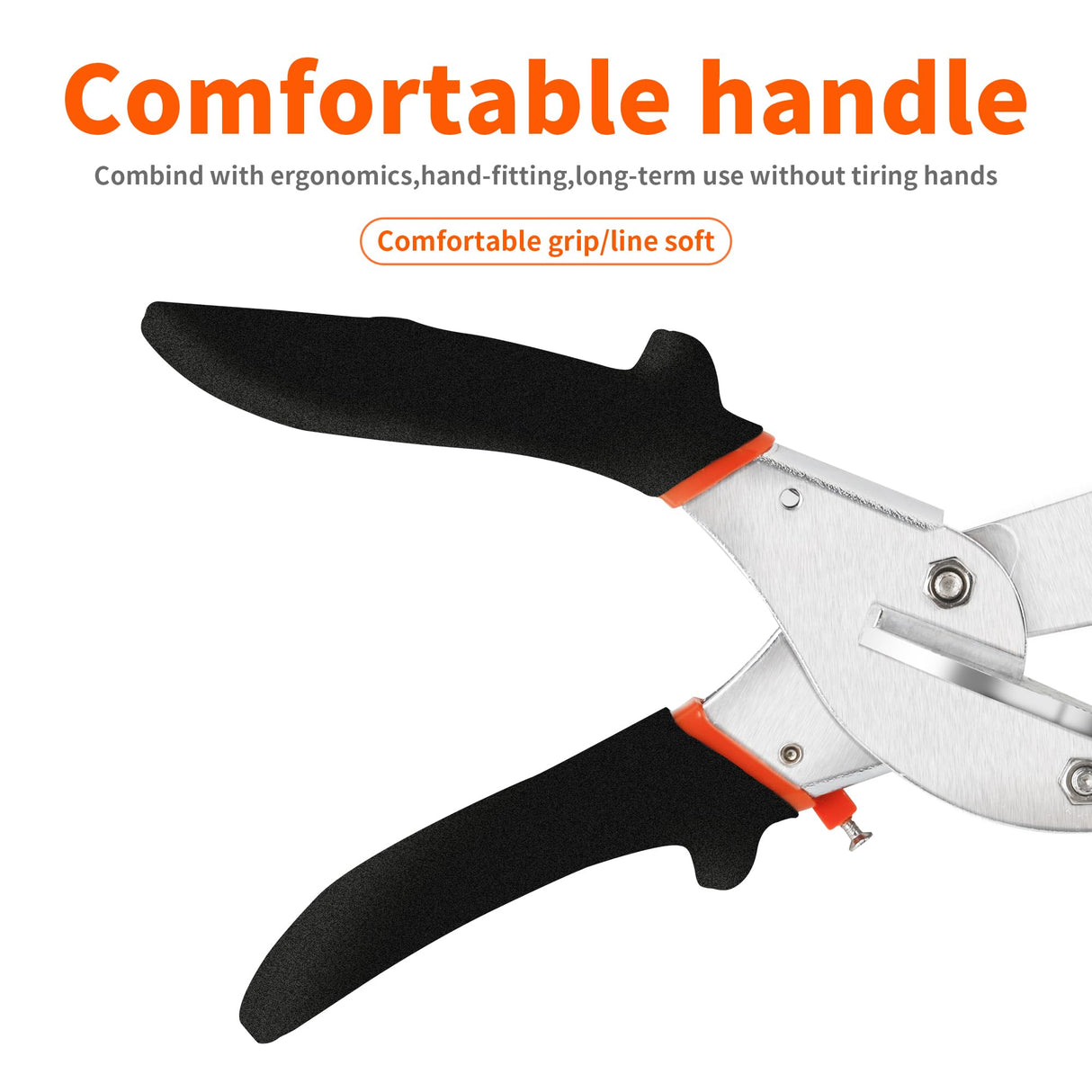 GARTOL Multifunctional Trunking/Miter Shears for Angular Cutting of Moulding and Trim, Adjustable at 45 To 135 Degree, Hand Tools for Cutting Soft Wood, Plastic, PVC, with Replacement blades GARTOL