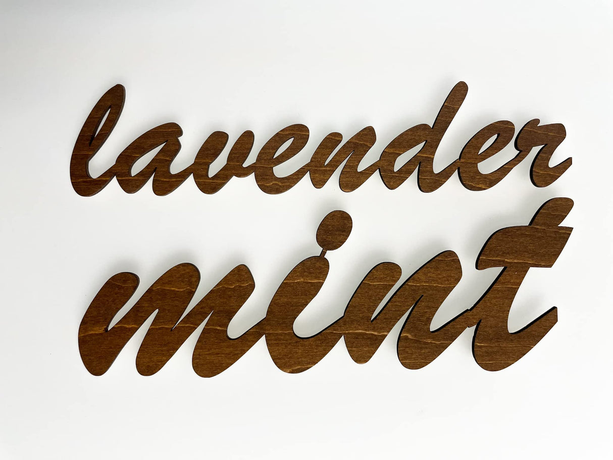 Custom Wood Word Sign - laser cut Generic