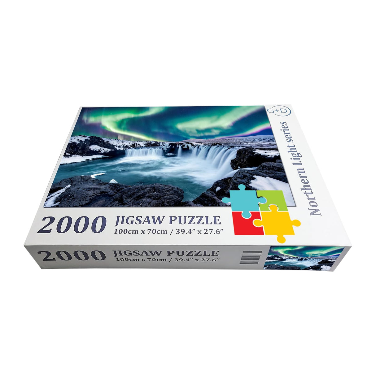 G+D Puzzles for Adults - Majestic Northern Lights of Norway - A 2000 Piece Paper Puzzle for Family and Friends G+D
