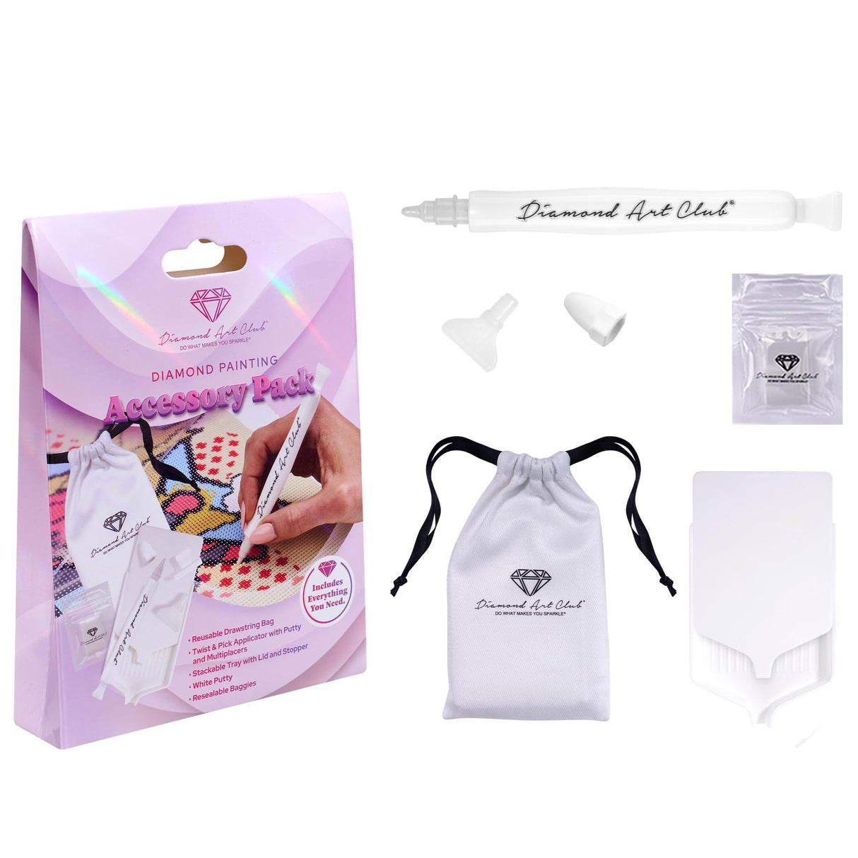 DIAMOND ART CLUB - Diamond Painting Accessory Kit, Essential Tool Set for Organized & Efficient Diamond Art DIAMOND ART CLUB