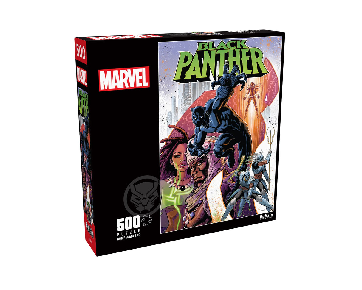 Buffalo Games - Marvel - Black Panther #19-500 Piece Jigsaw Puzzle for Adults -Challenging Puzzle Perfect for Game Nights - Finished Size is 21.25 x 15.00 Buffalo Games