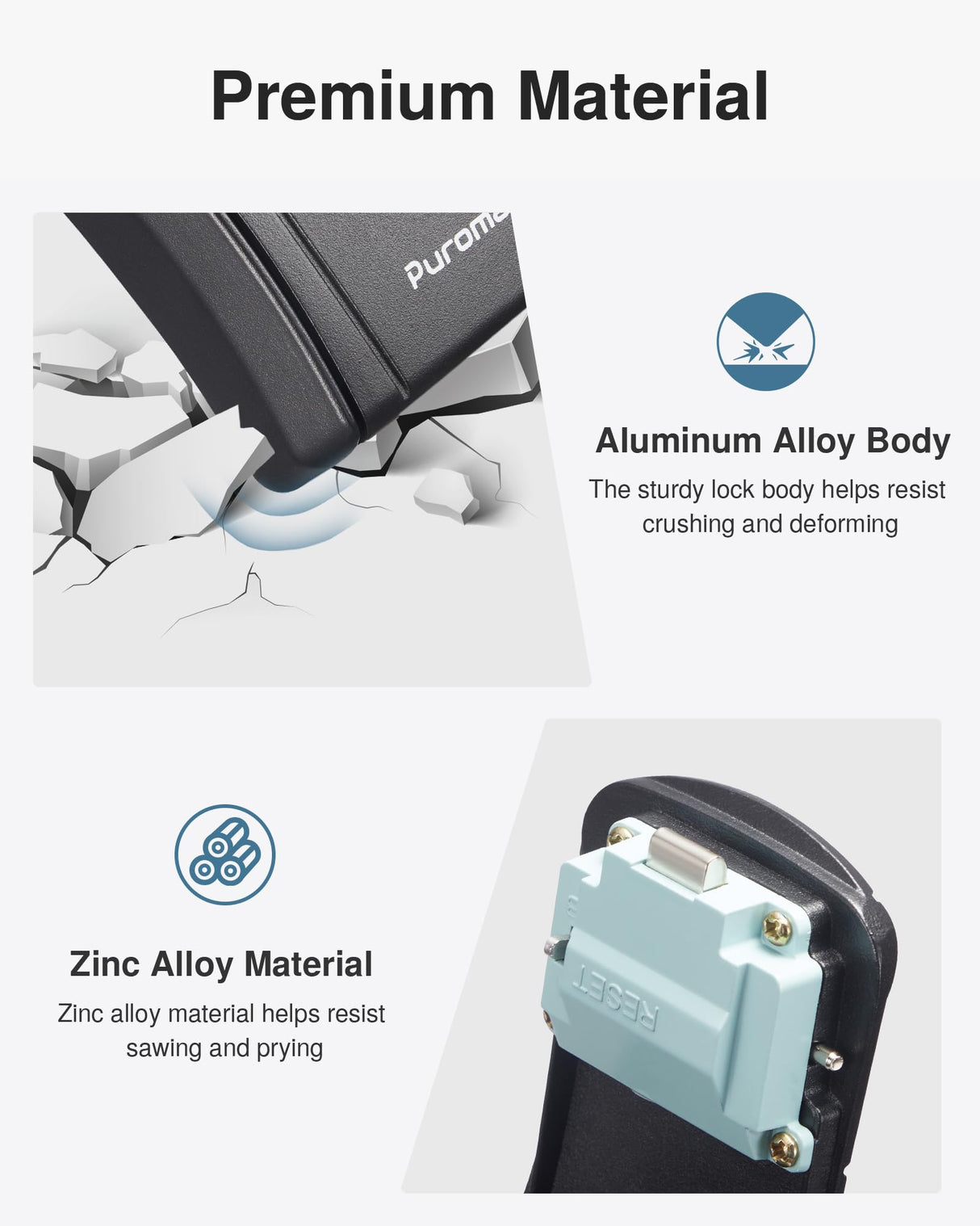 Puroma Key Lock Box Combination Lockbox Wall-Mounted Key Storage Box for House Keys, Resettable Code Safe Security Lock Box for Home, Office, Garage, Apartment Spare Key Storage (1 Pack, Black) Puroma