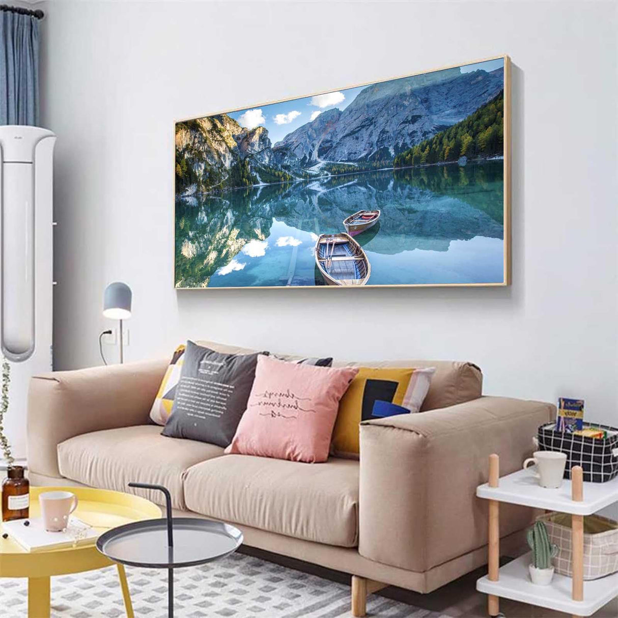 Diamond Painting Kits for Adults,Large Sunset Lake Boats Diamond Art Painting for Beginners, Diamond Round 5D Full Drill Paint with Diamonds Pictures Gem Art Painting Kits DIY Crafts Kits 28X16in OFRKE