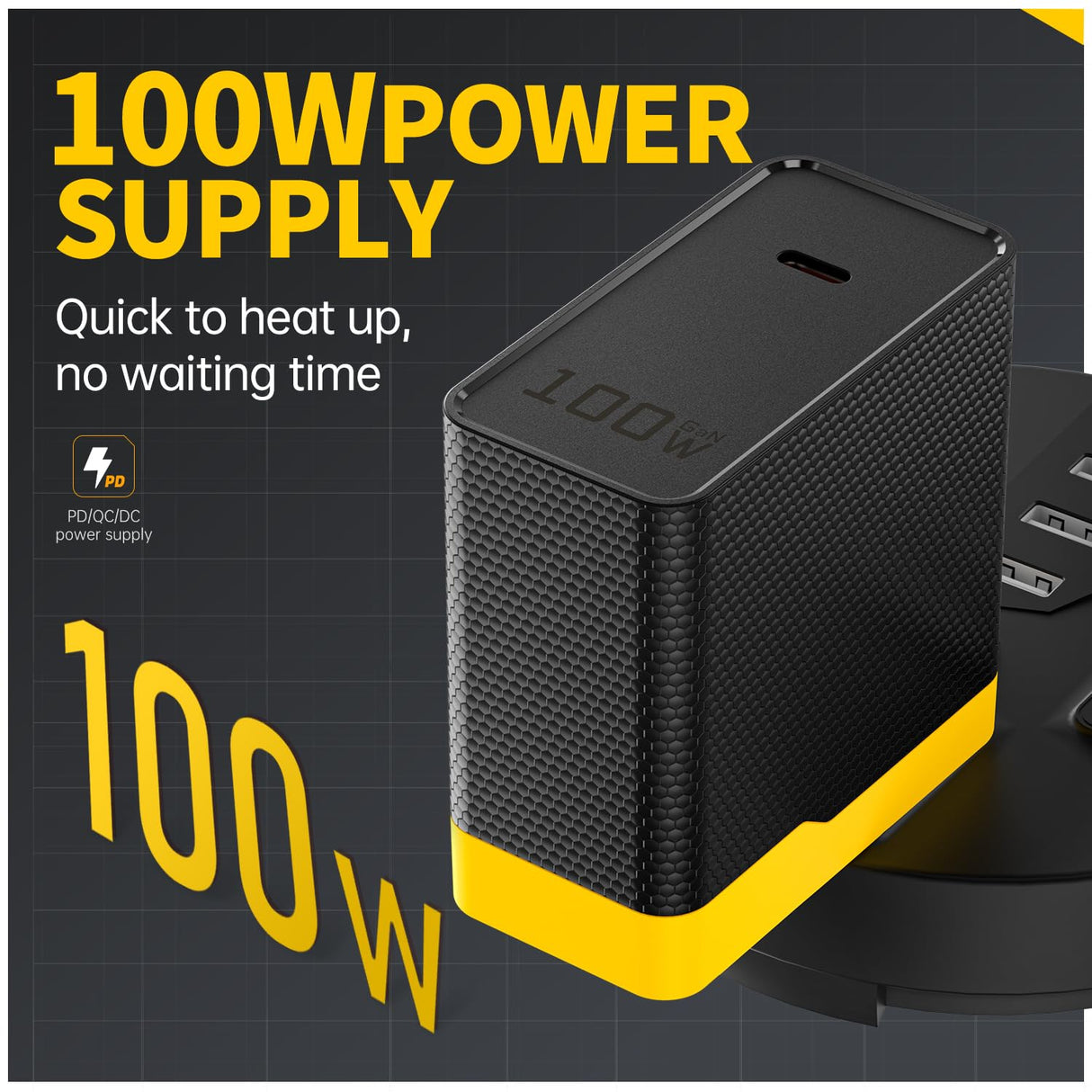 FNIRSI HS-02A 100W Portable Soldering Iron Kit, 212-842℉, Pre-set 3 Groups Temperature, 6 F245 Soldering Tips, Smart Digital Soldering Iron Pen Tool for Electronics Precision Repair FNIRSI