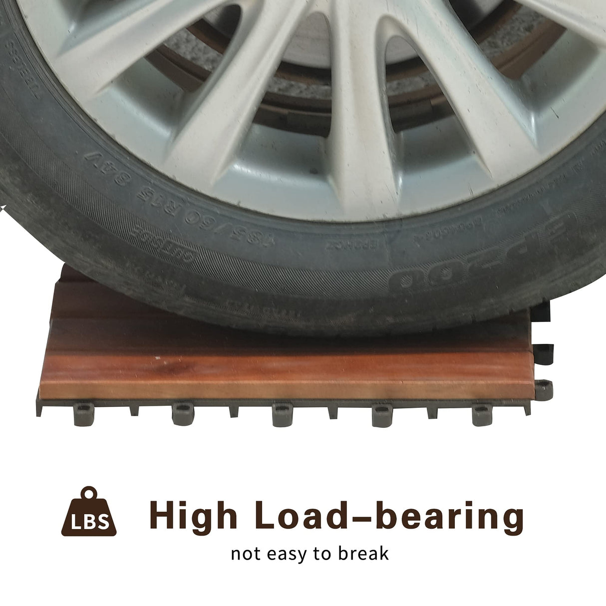 MCombo 10 Pieces Patio Wood Deck Tiles 12 x12 inches, Interlocking Deck Flooring Oiled Finish, Wood Tiles Resistant Water and Easy to Install for Outdoor Deck,Balcony and Backyard (Burgundy) MCombo