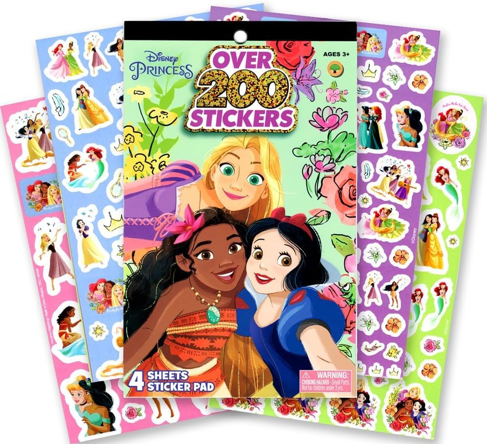 Disney Princess Coloring Book Activity Set for Kids Featuring Disney Princess, Encanto, Moana and Frozen Disney
