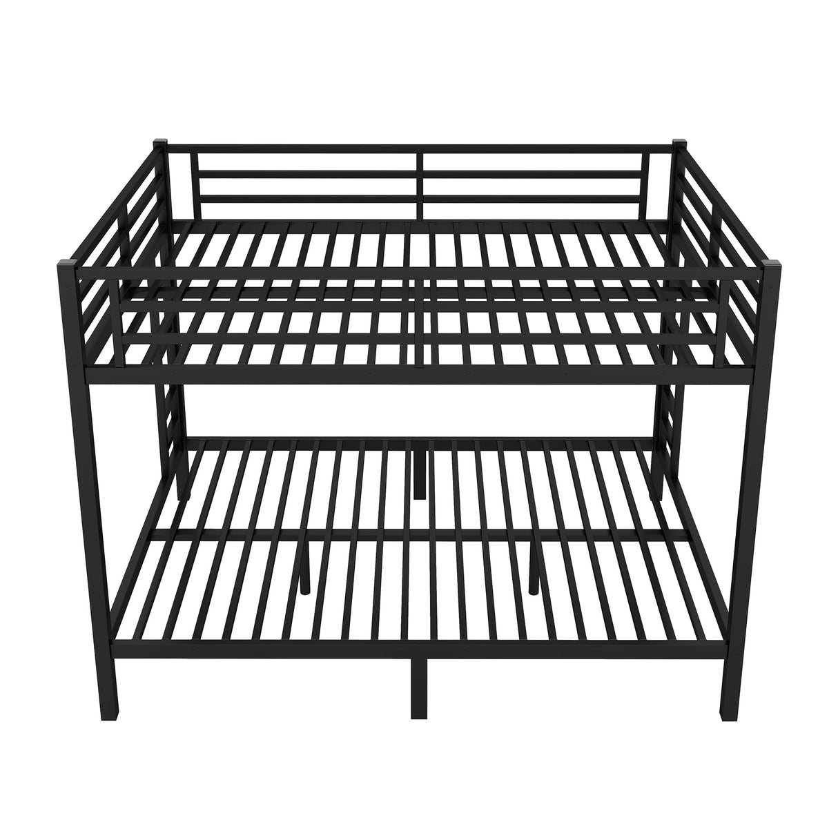 Bellemave Bunk Bed Queen Over Queen, Heavy Duty Metal Bunk Bed Frame, Queen bunk Bed for Adults, Adult bunk beds Heavy Duty, Queen Bunk Bed, Black Bellemave