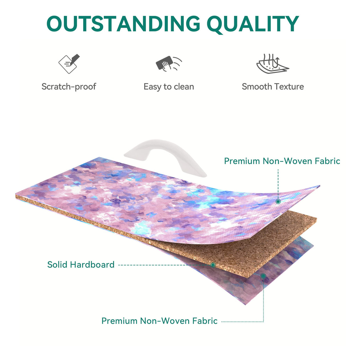 YITAHOME Purple Dresser with 4 Drawers - Storage Tower Unit, Kids Dresser for Bedroom, Living Room, Closets - Sturdy Steel Frame, Wooden Top & Easy Pull Fabric Bins YITAHOME