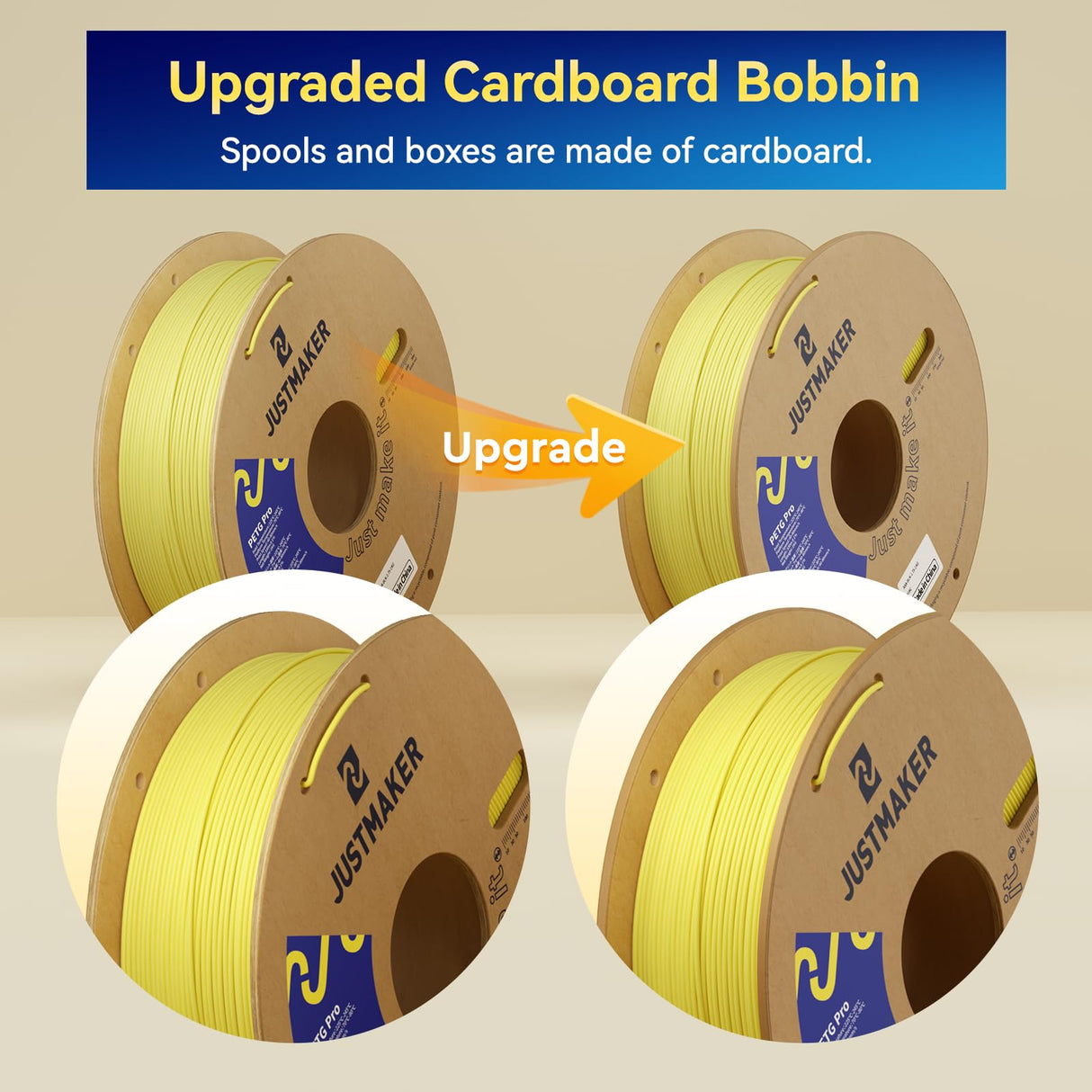 JUSTMAKER Matte PLA+ 3D Printer Filament, Upgrade Cardboard Spool, Dimensional Accuracy +/-0.03mm, 1.75mm, 1kg, Rattan Purple JUSTMAKER