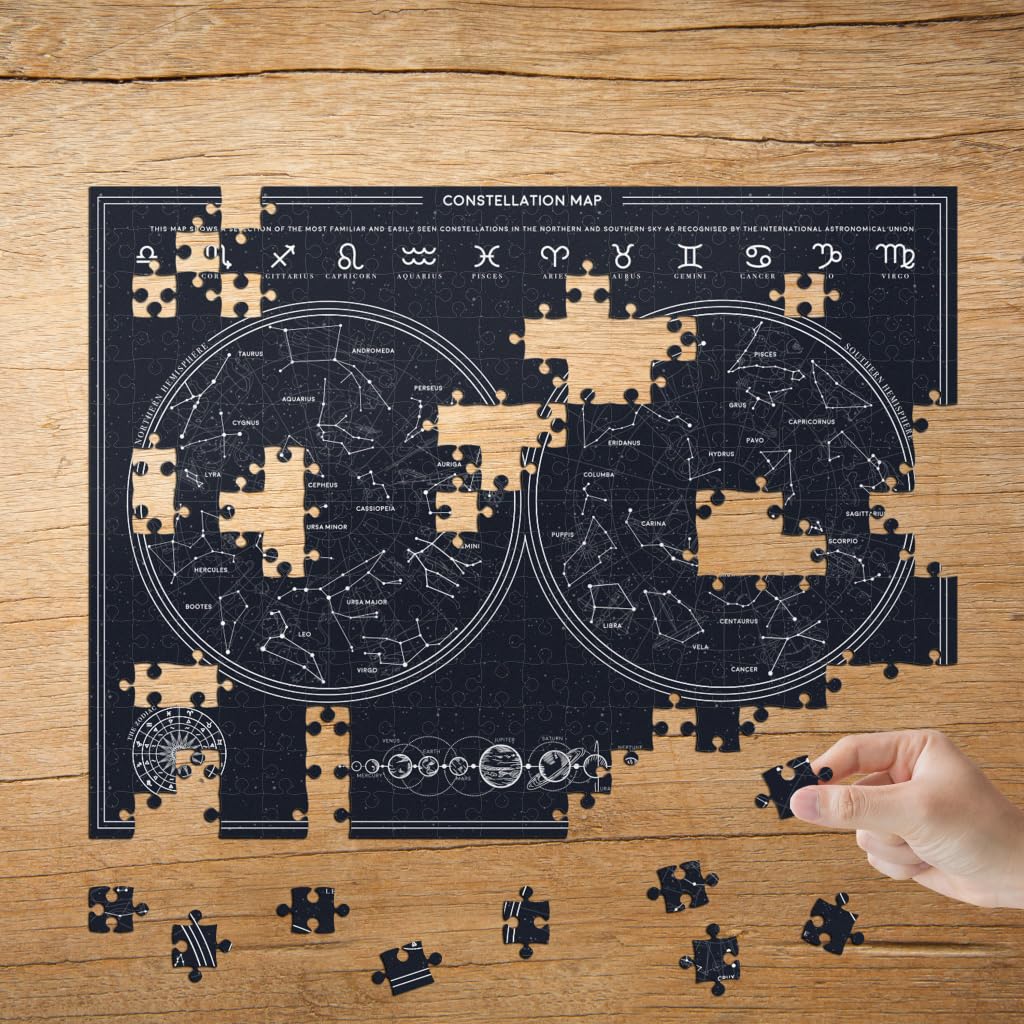 Gift Republic Glow in The Dark Constellation Jigsaw Puzzle 300 pcs 30x40 cm Rectangular Gift Republic