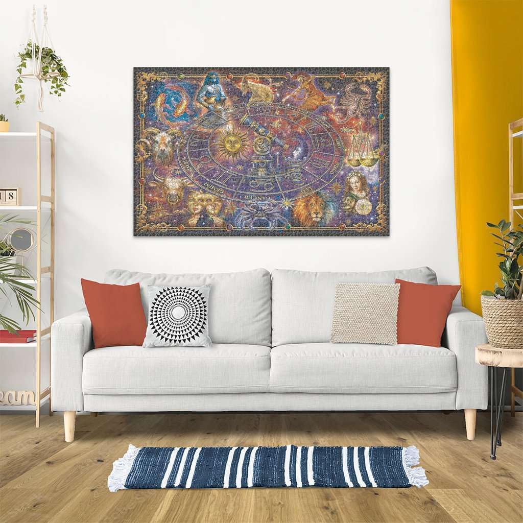Ravensburger Zodiac 3000 Piece Jigsaw Puzzle - Enthralling Zodiac Illustration | Custom Blueboard | Perfect Interlocking Fit | Vibrant, Matte Finish | Ideal for Advanced Puzzle Enthusiasts Ravensburger