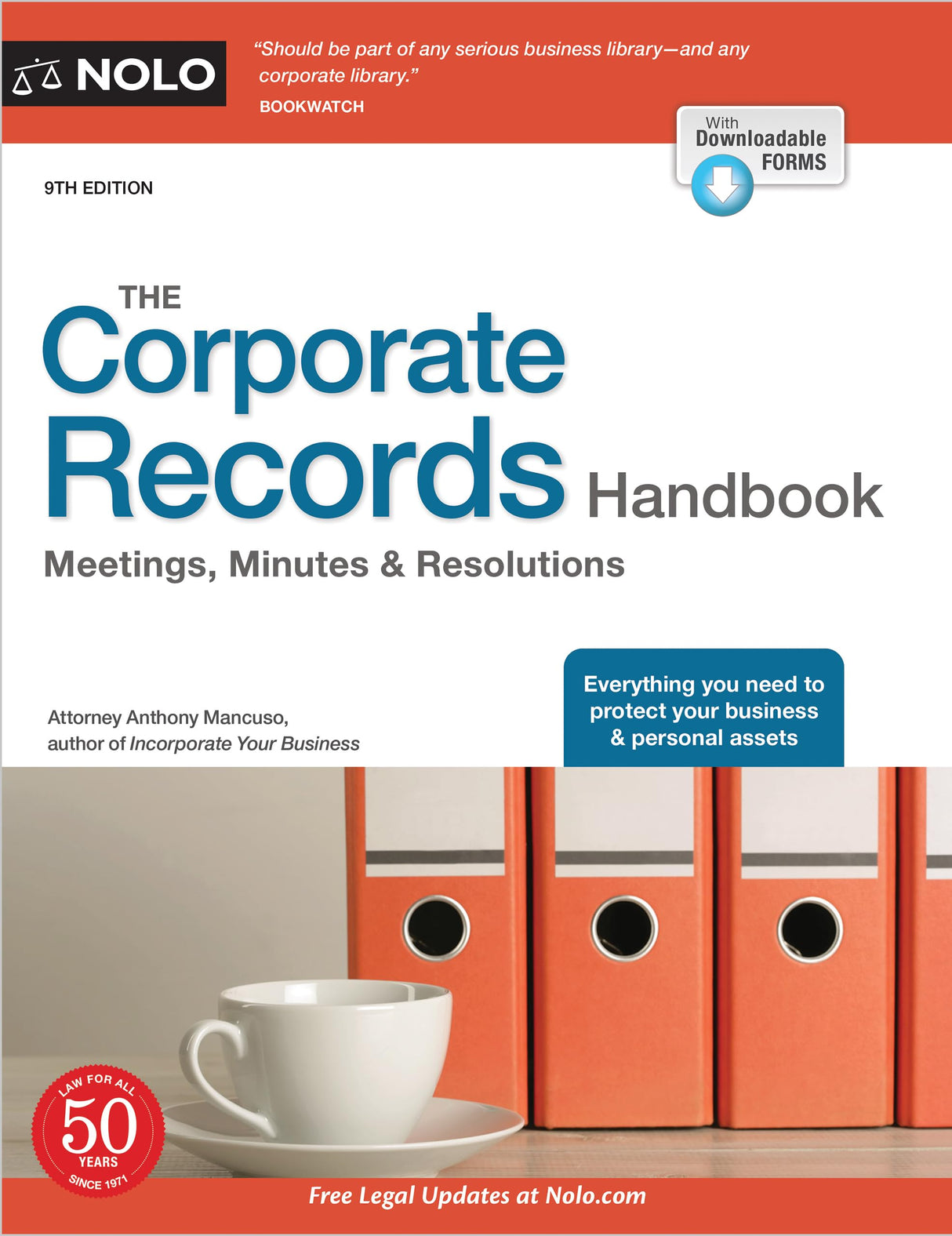 Corporate Records Handbook, The: Meetings, Minutes & Resolutions WoodArtSupply