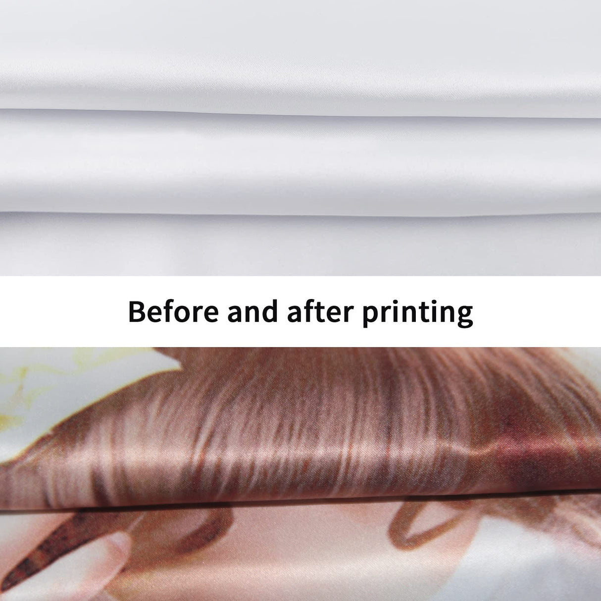 OKBA 4 PCS Sublimation Blanks Pillow Cases 16"x 16" White Cushion Covers Glossy Satin Pillow Covers Heat Transfer DIY Custom Picture Pillow Covers OKBA