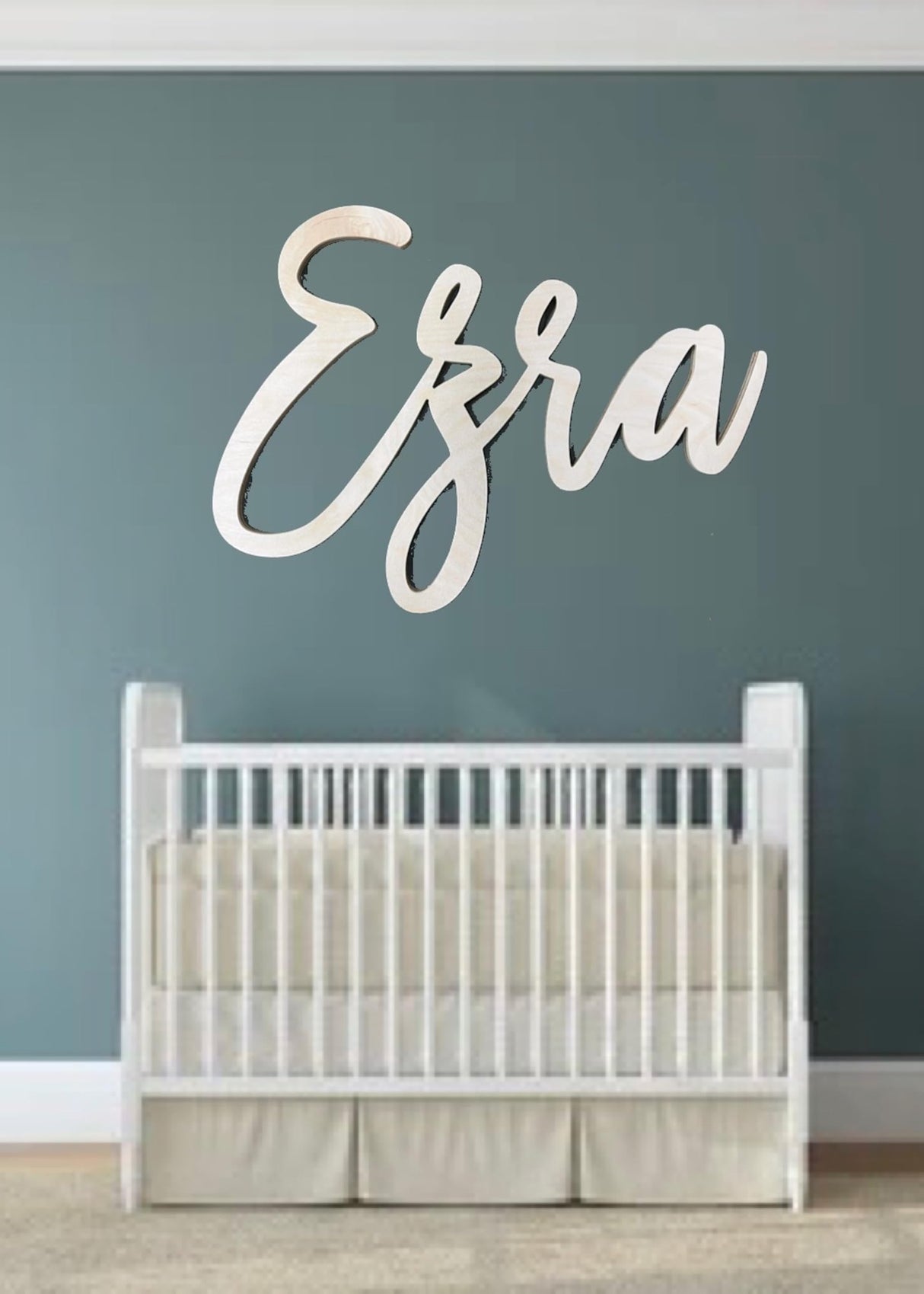 Personalized Nursery Name Signs, Baby Name Decor for boys or girls, Large wooden names, any name or word can be cut WoodArtSupply