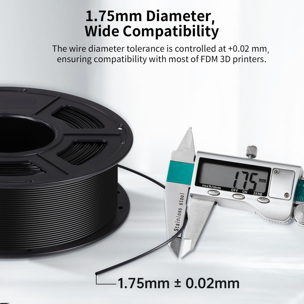ANYCUBIC PETG Filament 1.75mm Bundle, 3D Printer Filament, Dimensional Accuracy +/- 0.02mm, Exceptional Toughness, Print with Most FDM 3D Printers, 1KG Spool, 4KG Black ANYCUBIC