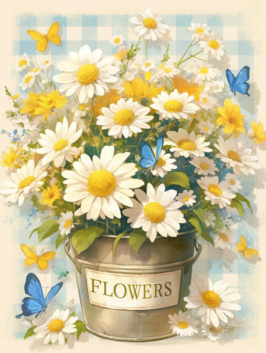 SKRYUIE 5D Diamond Painting Kits Flower - DIY Diamond Art Kits for Adults Botany, Full Round Drill - Crystal Embroidery Cross Stitch - Craft for Wall & Office Decor - 12x16 Inch e8 SKRYUIE