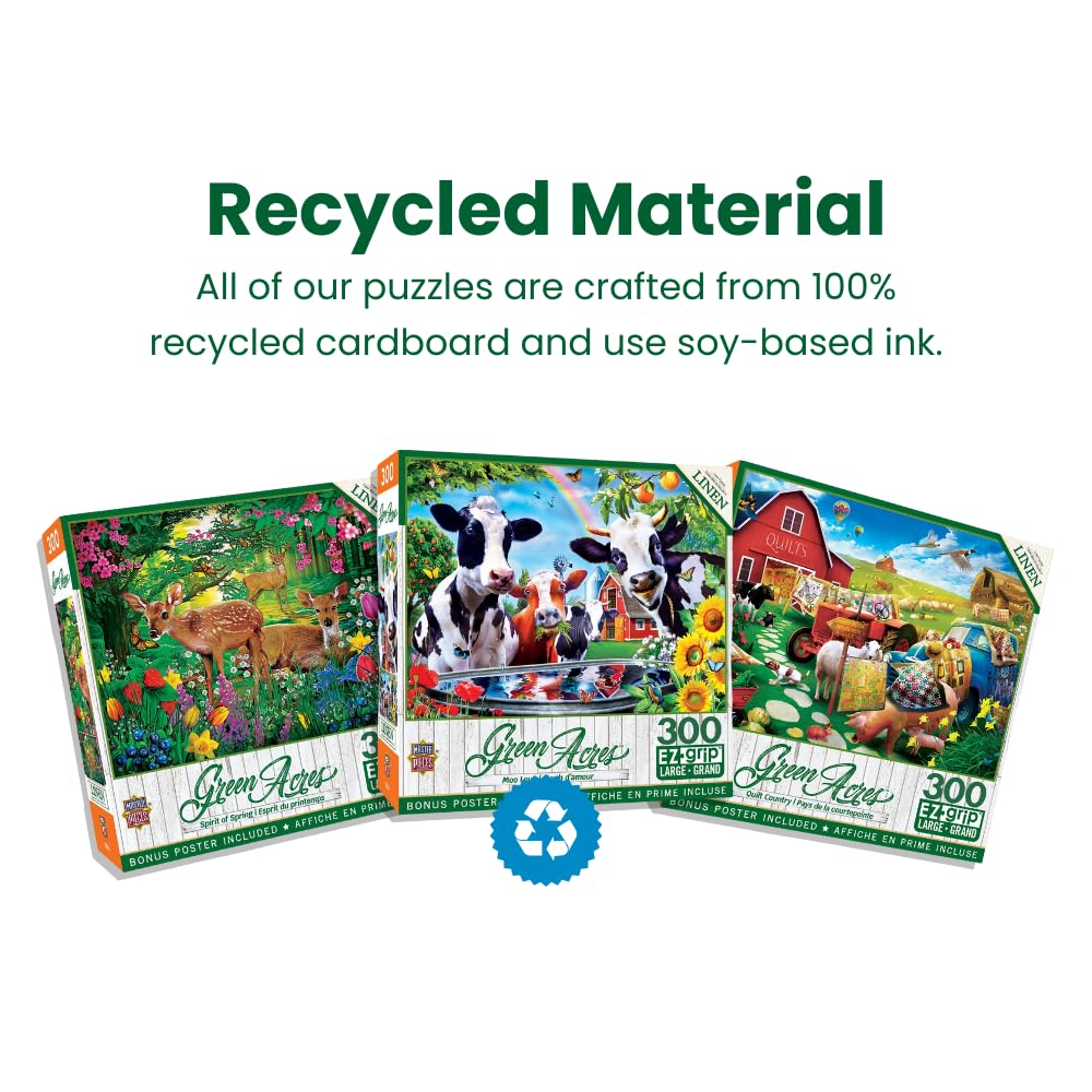 Masterpieces 300 Piece EZ Grip Jigsaw Puzzle - Neighs & Nuzzles - 18"x24" Masterpieces