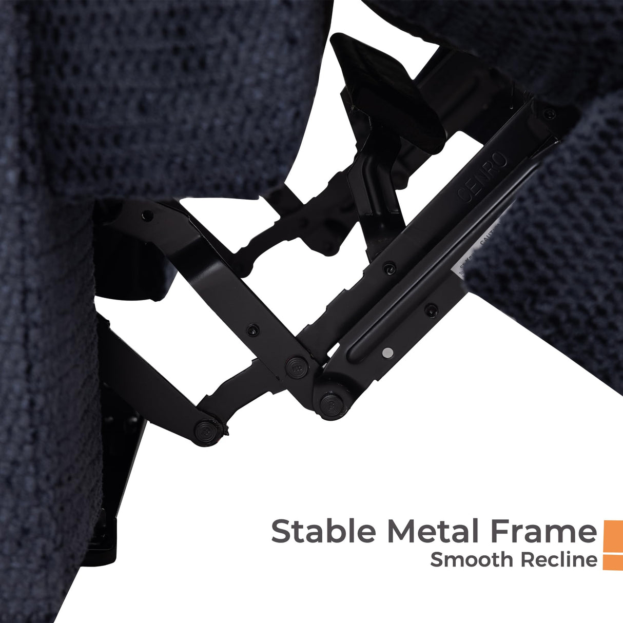 Oversized Power Zero Gravity Recliner Chairs for Adults, Electric Reclining 0 Gravity Chair for Big Man,Soft Fabric Overstuffed Single Recliners with USB Charger Port for Living Room, Blue Comfort Stretch