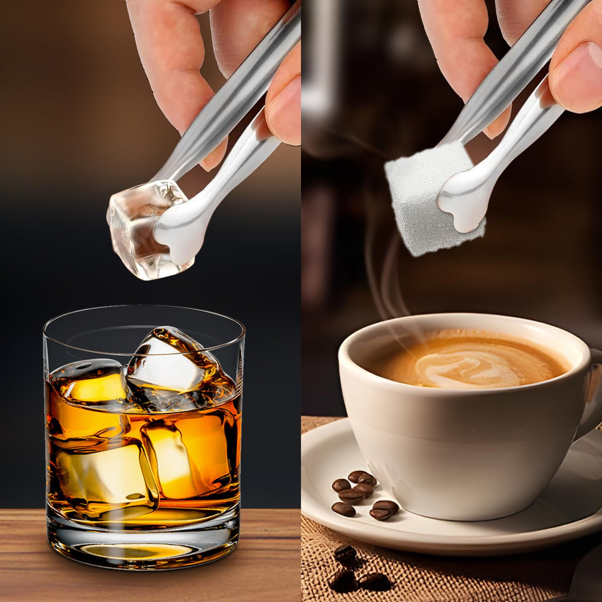 Mini Serving Tongs, Anytrp 18-Packs Stainless Steel, 4.3inch, Kitchen / Appetizers Tongs for Coffee Bar, Tea / Desserts Party, Sugar and Ice Bucket ANYTRP