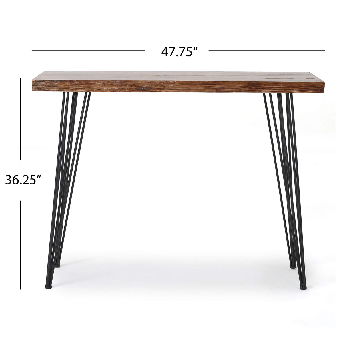 Christopher Knight Home Remington Firwood Faux Live Edge Console Table, Natural Christopher Knight Home