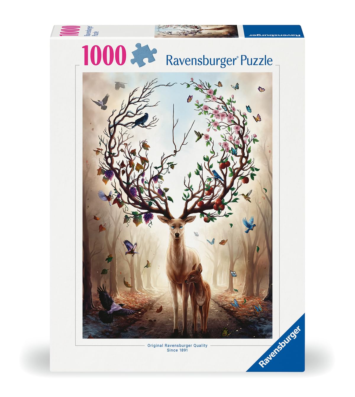 Ravensburger Fantasy Deer 1000 Piece Jigsaw Puzzle for Adults | Unique, Pieces | Anti-Glare Surface | FSC Certified, Eco-Friendly | Amazon Exclusive Ravensburger